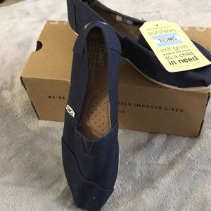 Toms Classic Flat Loafer in Black Marl